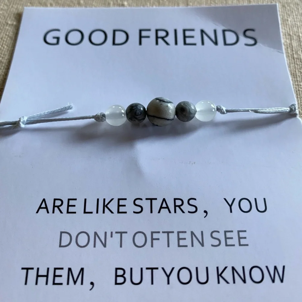 Good Friends bracelet w/ card BFF Make a Wish tie on UNISEX Summer Jewelry